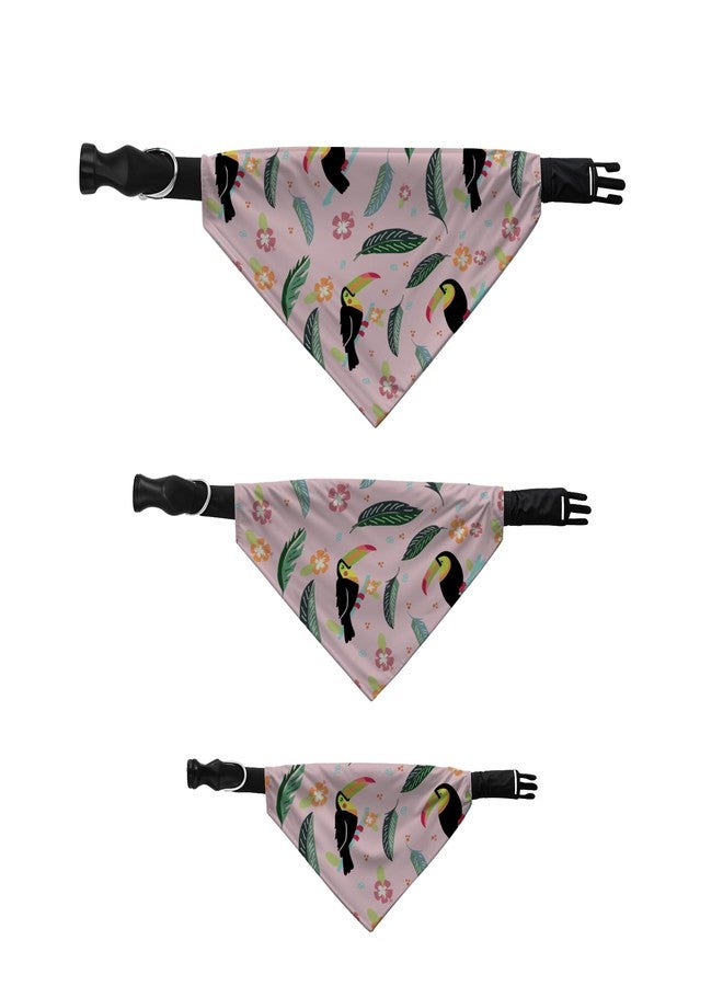 W Dog Bandana Collar Adjustable by W | This Beautiful Gorgeous Design Dog Collar Bandana Scarf is Perfect Styling Accessory for Dogs (L, Pink) - Image 5